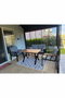 Hanah Home Conjunto de Jardín Nergiz 2+1+1 Gris